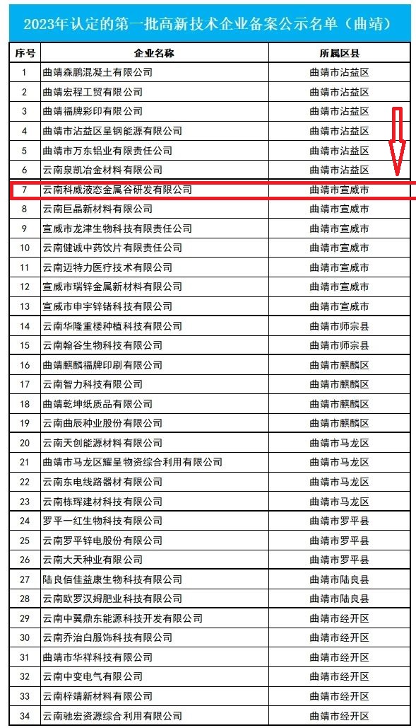 喜訊 | 我司已進(jìn)入2023年第一批擬認(rèn)定國(guó)家高新技術(shù)企業(yè)名單公示